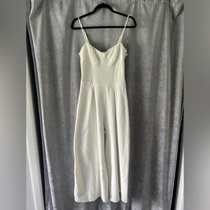 Free People white jumpsuit